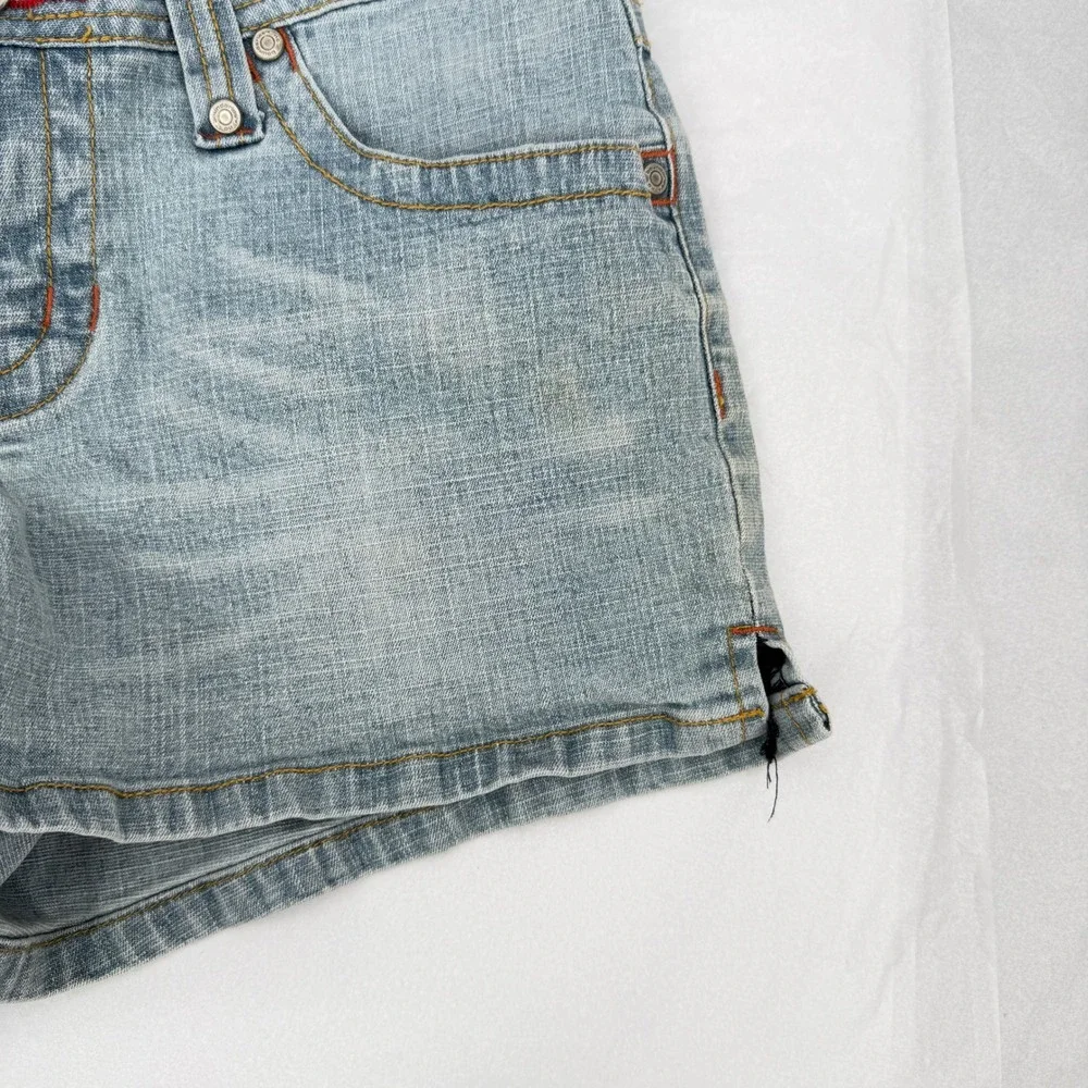 No Boundaries Denim Shorts Light Wash Low Rise Y2K Retro JRS Size 5/Small